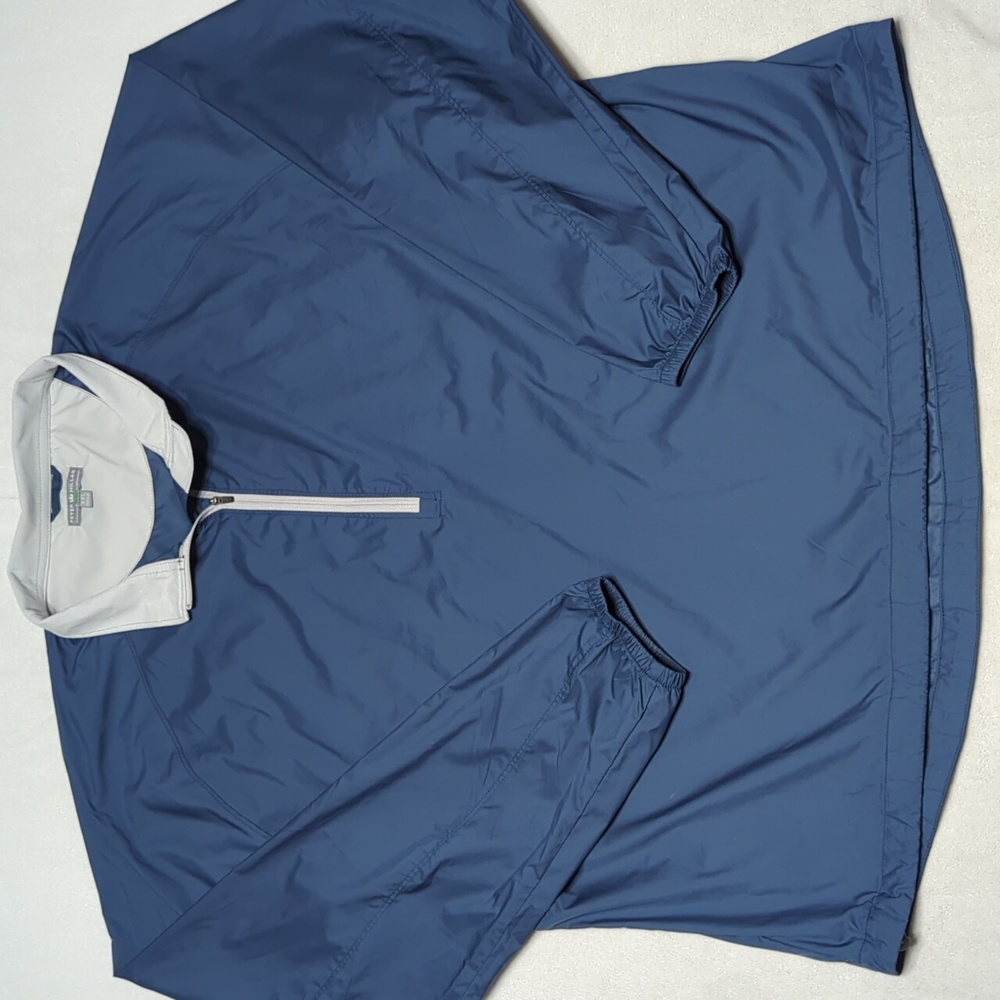 Peter Millar Wind 1/4 Zip Pullover Windbreaker He… - image 2